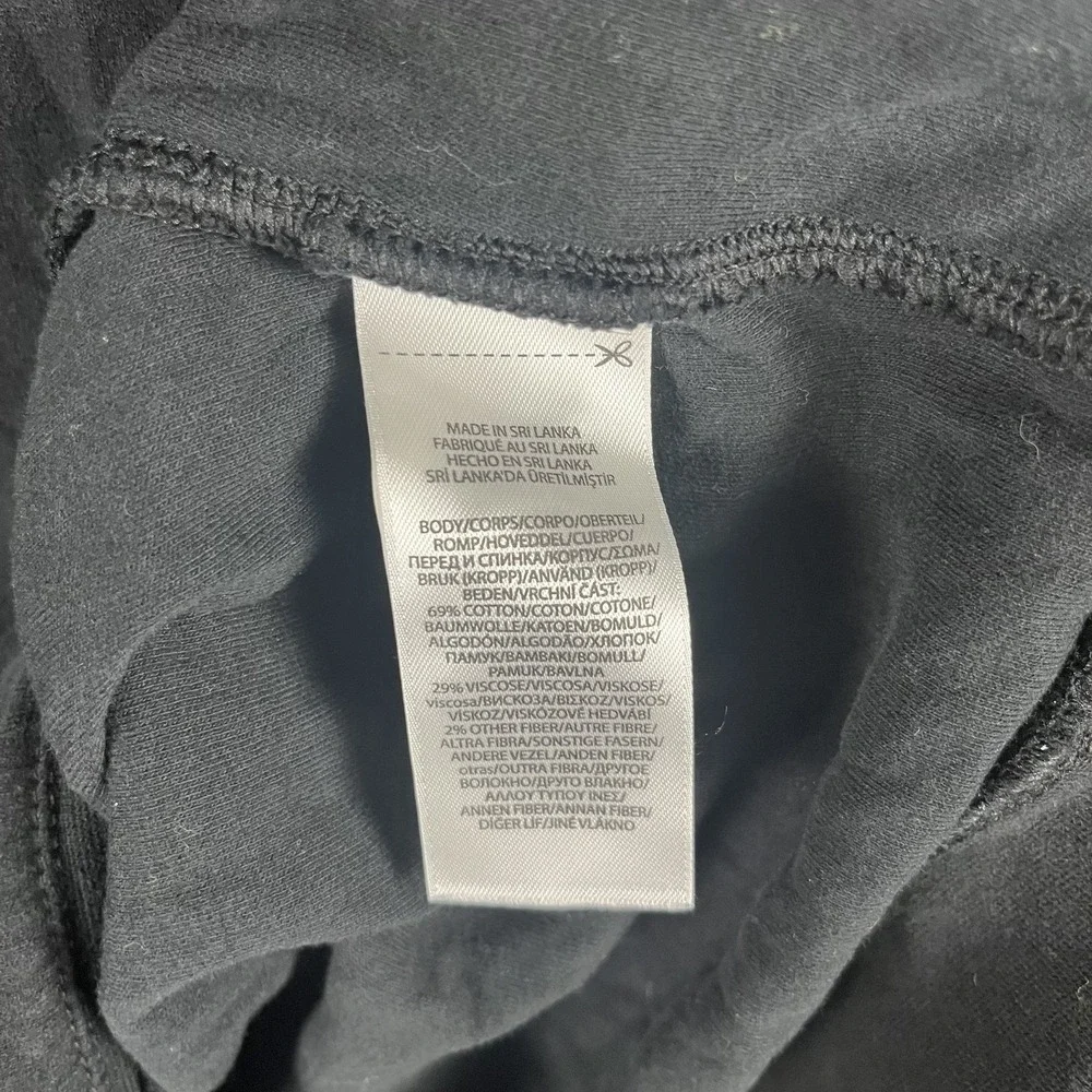 Polo Ralph Lauren Black Luxury Jersey Quarter Sweatshirt XS